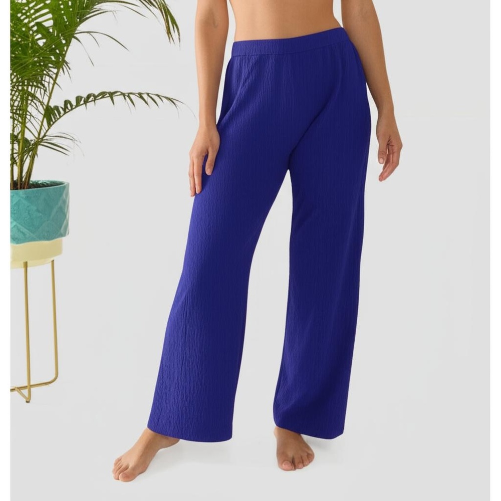 Eileen Fisher Women's Wide Leg Pants in Blue